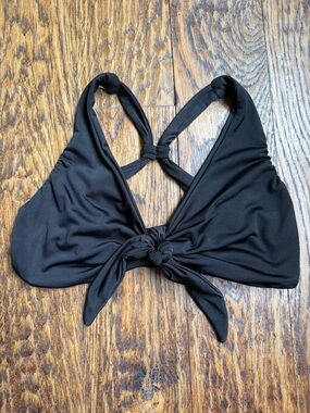 Bluewater Dancewear Black Dance Knot Top